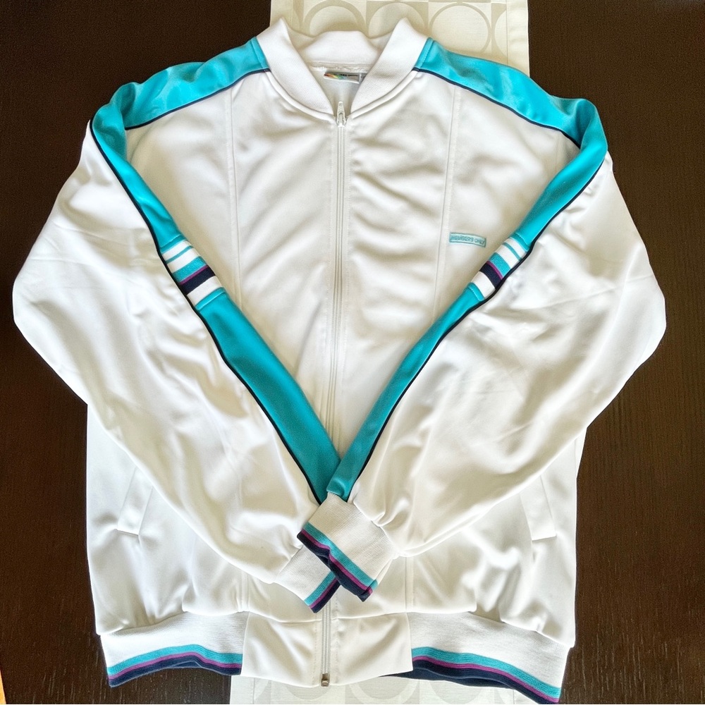 Members Only Vintage Track Style Zip Jacket